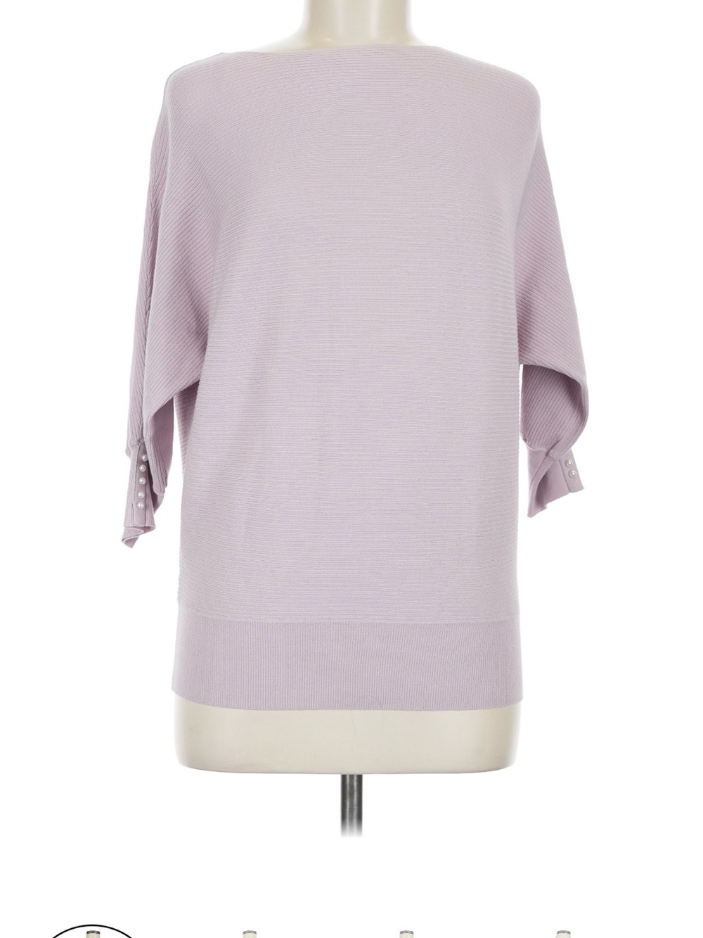Boatneck Dolman Sweater in Light Lavender